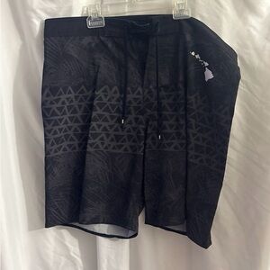 RVCA Black Patterned Board Shorts